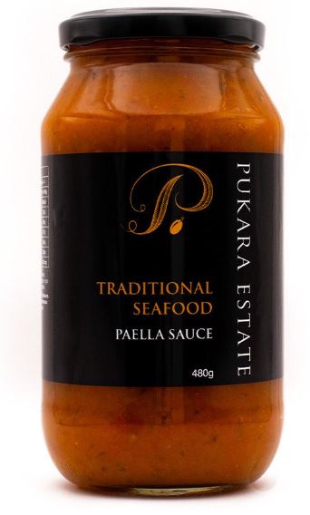 Pukara Estate Traditional Seafood Paella Sauce 480g