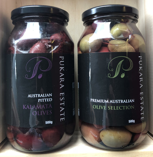 Pukara Estate Australian Pitted Kalamata Olives 500g