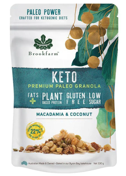 Brookfarm Keto Premium Paleo Granola 330g bag