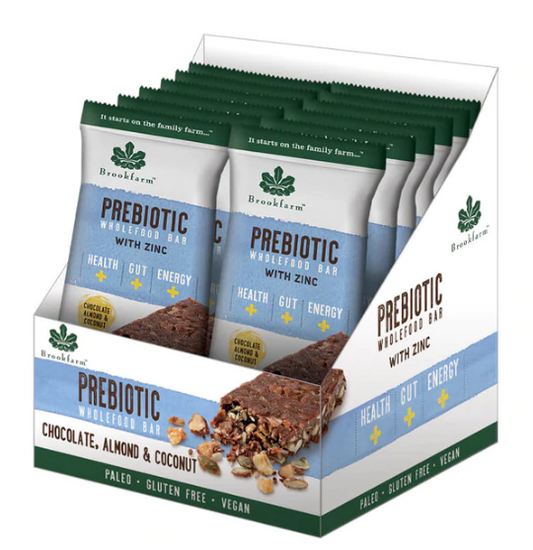 Brookfarm Prebiotic wholefood bar Chocolate Almond & Coconut 12x40g bar